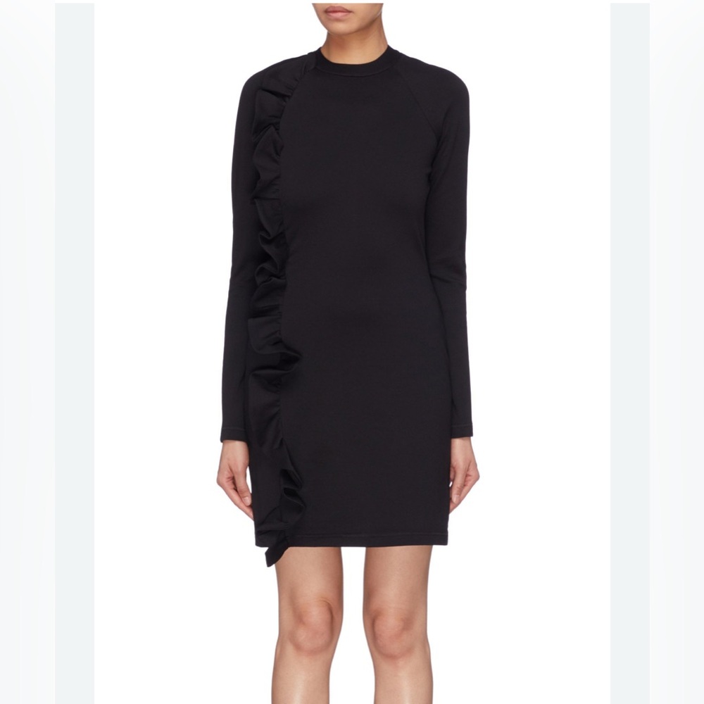 Victoria Beckham Asymmetrical Ruffle Dress